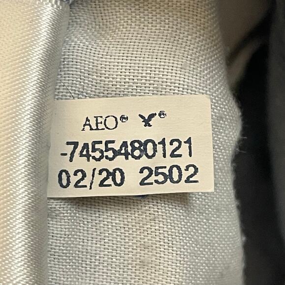 American Eagle Wide Leg Crop Jeans Women 8 Short Distressed Light Wash Denim - Picture 4 of 11